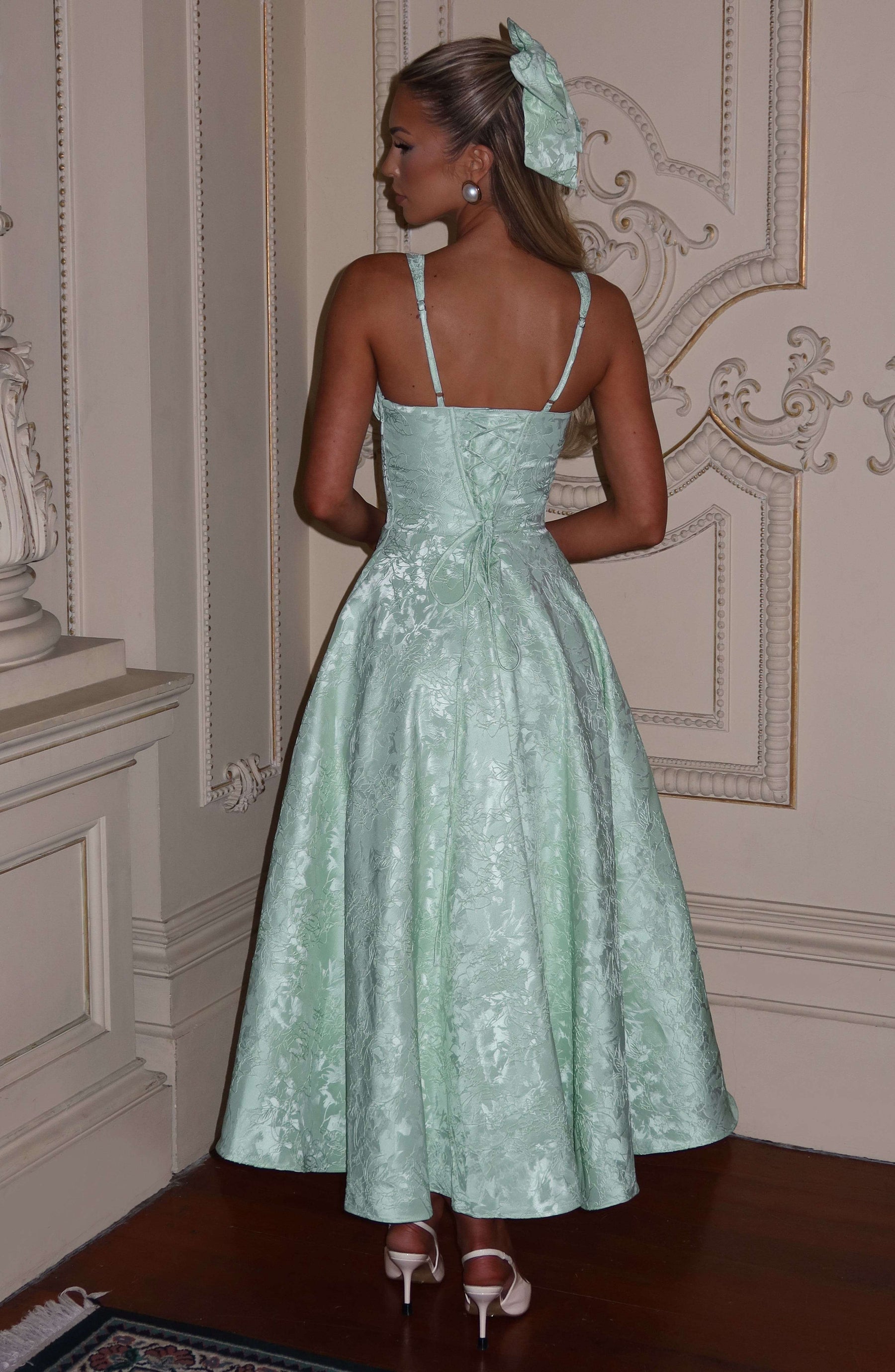 Amity Midi Dress - Mint R.F