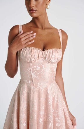 Amity Midi Dress - Soft Peach R.F