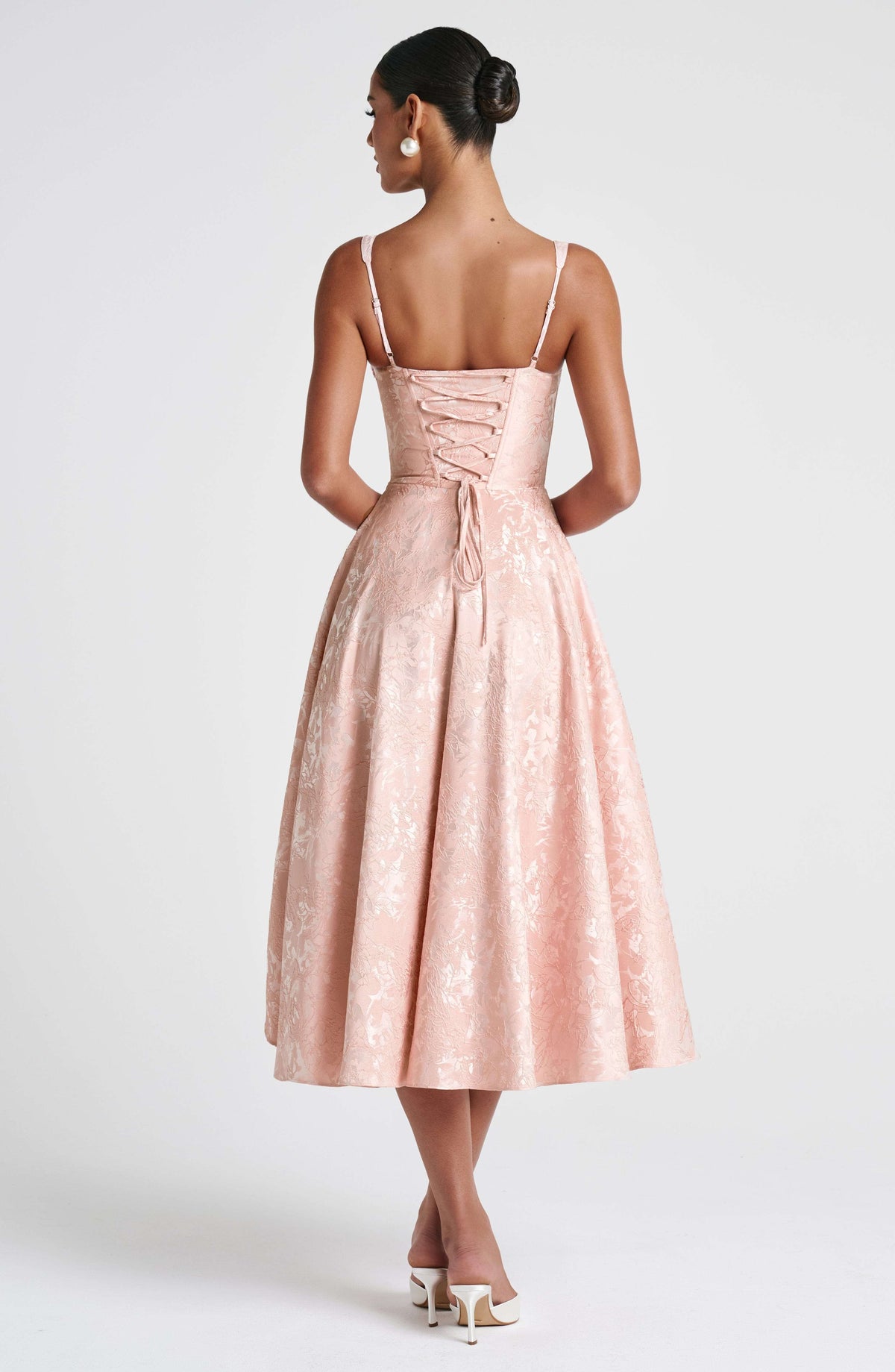 Amity Midi Dress - Soft Peach R.F
