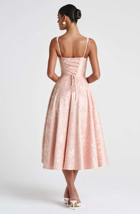 Amity Midi Dress - Soft Peach R.F
