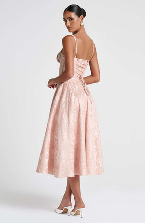 Amity Midi Dress - Soft Peach R.F