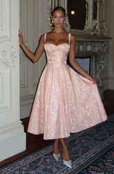 Amity Midi Dress - Soft Peach R.F