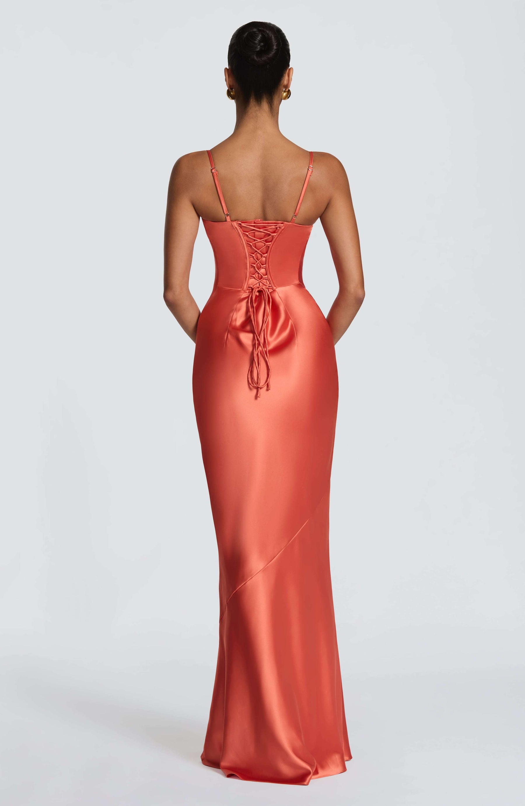 Amorette Maxi Dress - Burnt Orange Ryvelle