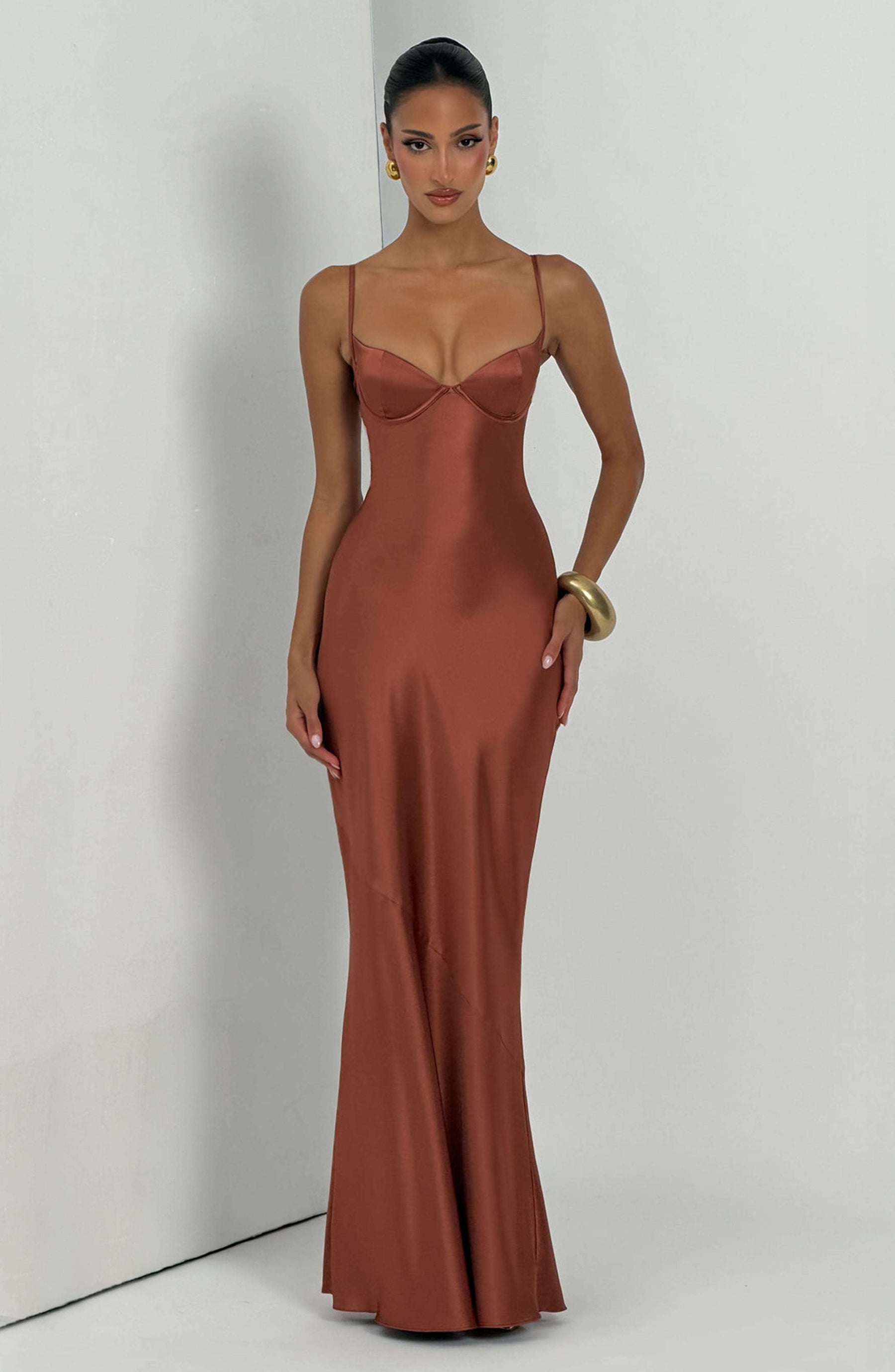 Amorette Maxi Dress - Rust M.T