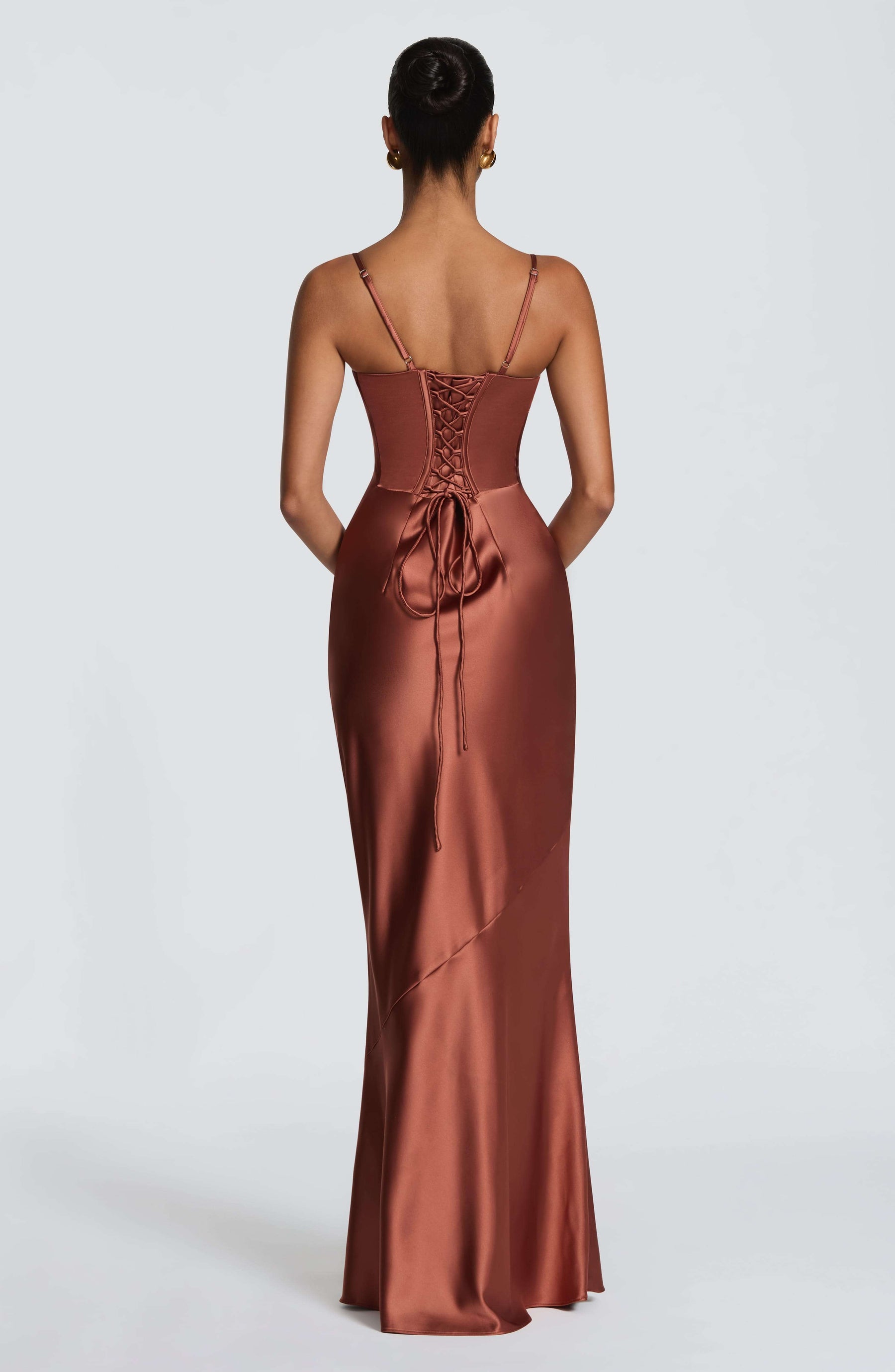 Amorette Maxi Dress - Rust Ryvelle