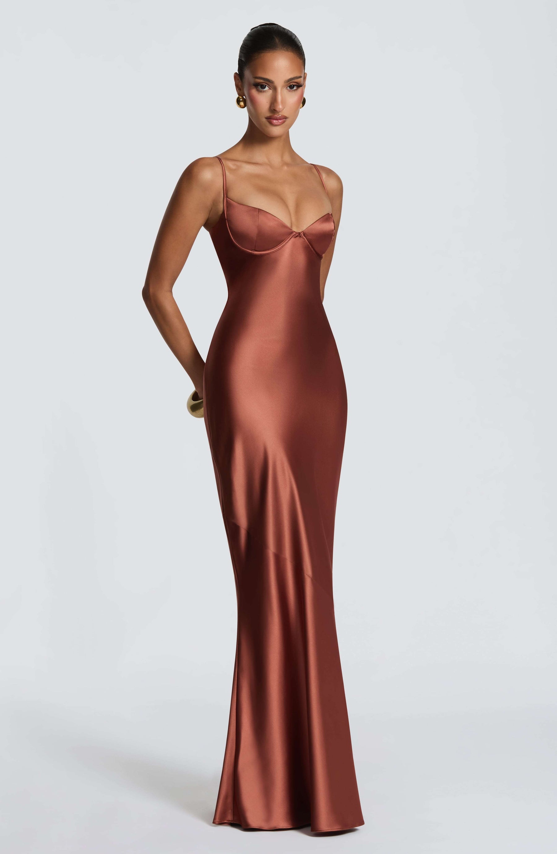 Amorette Maxi Dress - Rust M.T