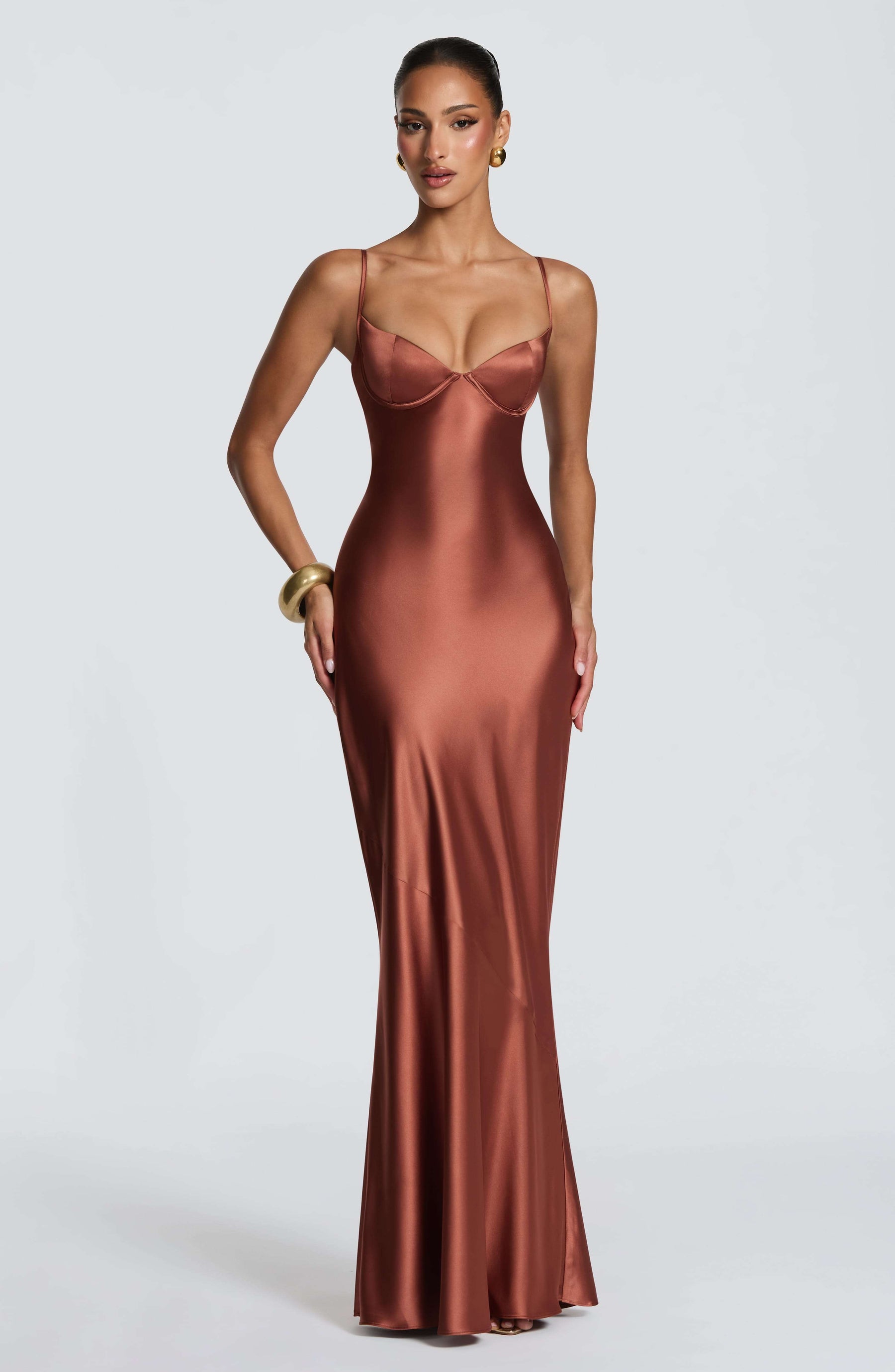 Amorette Maxi Dress - Rust Ryvelle