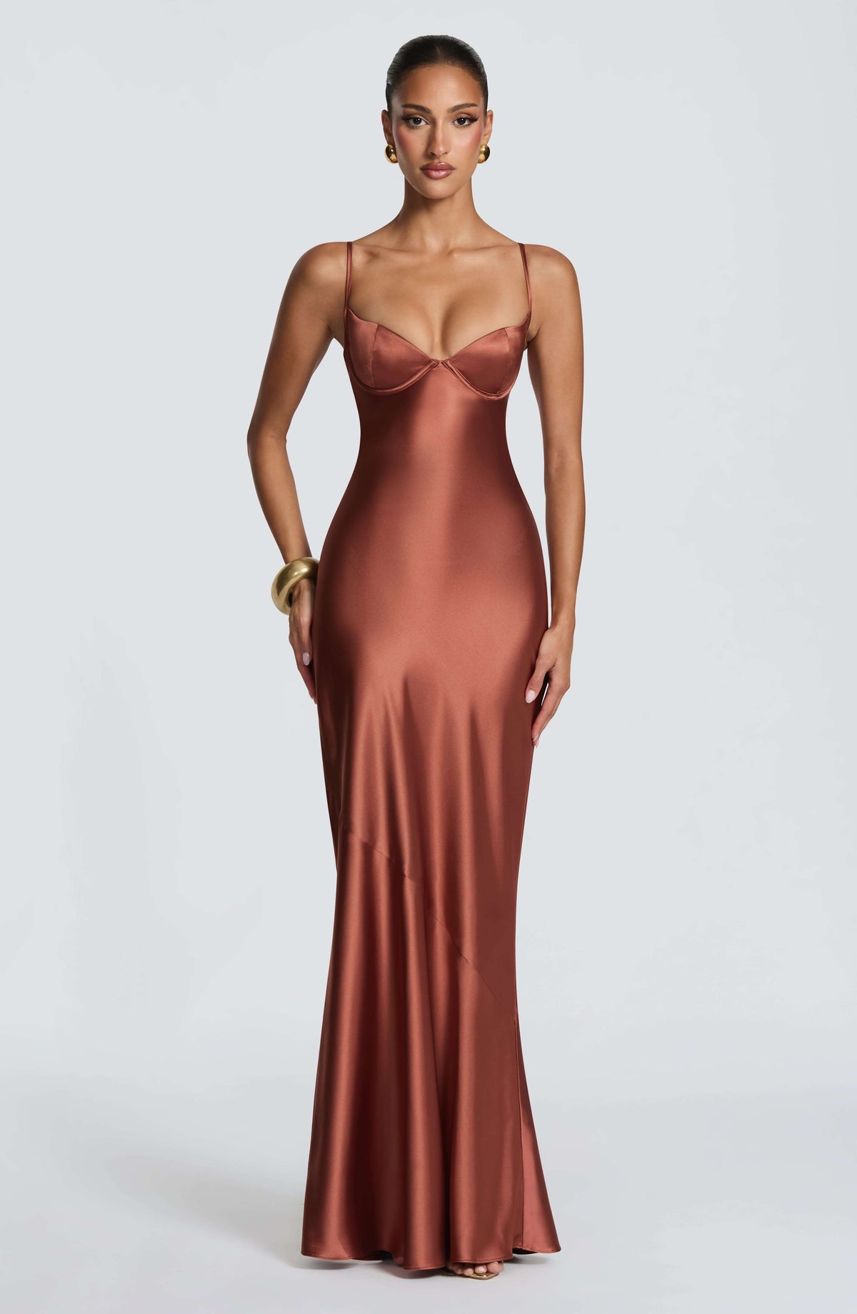 Amorette Maxi Dress - Rust Ryvelle
