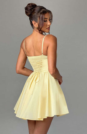 Analeigh Mini Dress - Lemon M.T