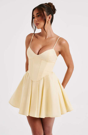 Analeigh Mini Dress - Lemon M.T