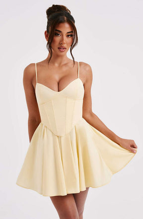 Analeigh Mini Dress - Lemon M.T