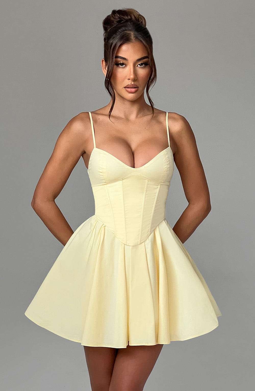 Analeigh Mini Dress - Lemon M.T