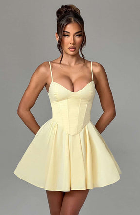 Analeigh Mini Dress - Lemon M.T