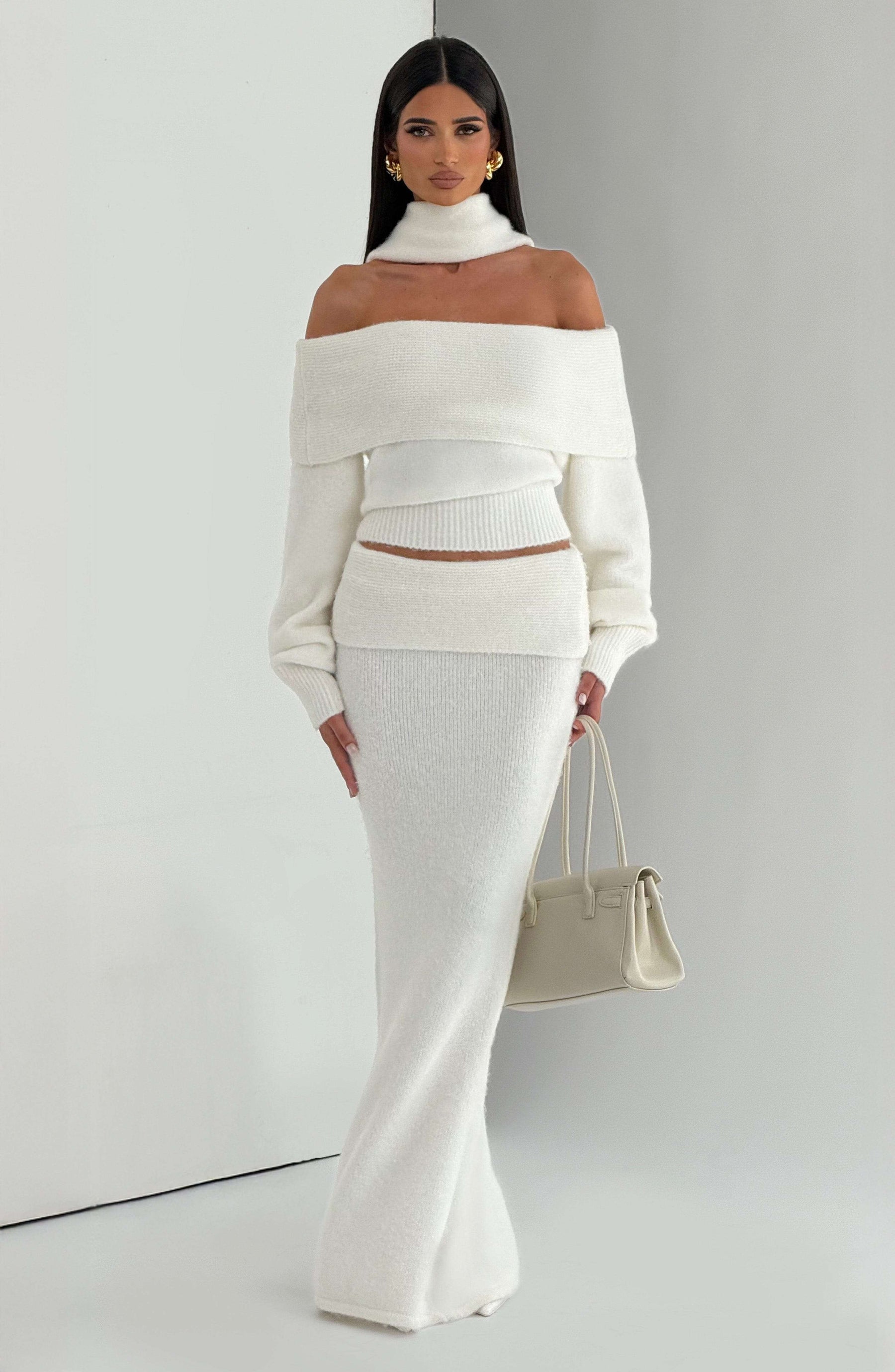 Andie Maxi Skirt - Ivory Ryvelle