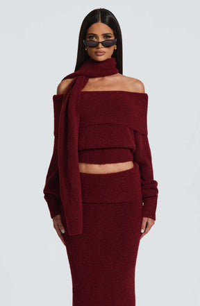 Andie Top - Burgundy T.T