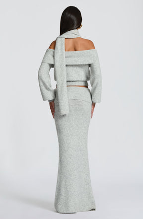 Andie Top - Light Grey Marl Ryvelle