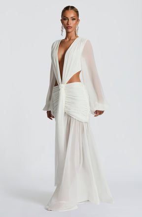 Andrina Maxi Dress - Ivory Ryvelle
