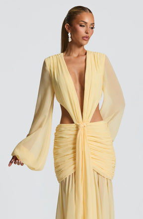Andrina Maxi Dress - Lemon T.X
