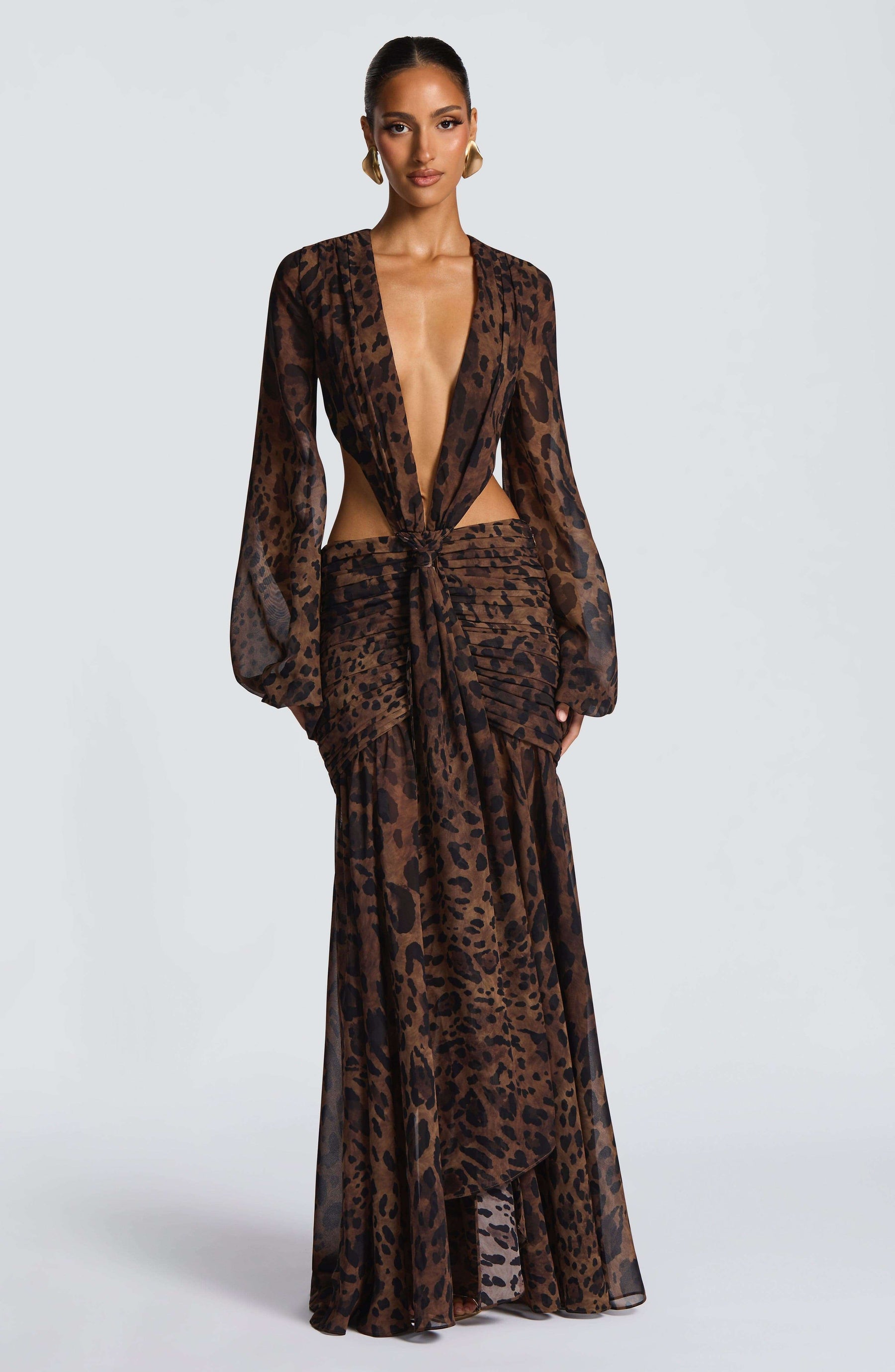 Andrina Maxi Dress - Leopard Print T.X