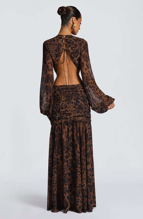 Andrina Maxi Dress - Leopard Print T.X