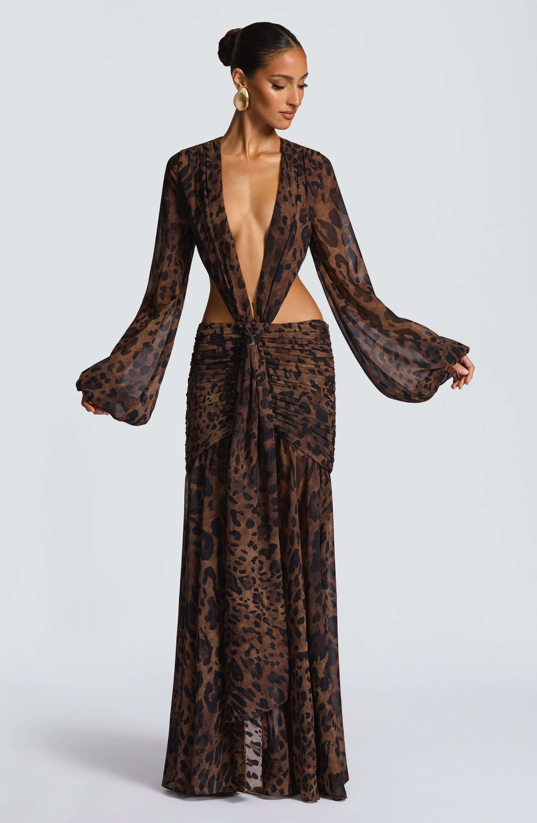 Andrina Maxi Dress - Leopard Print T.X