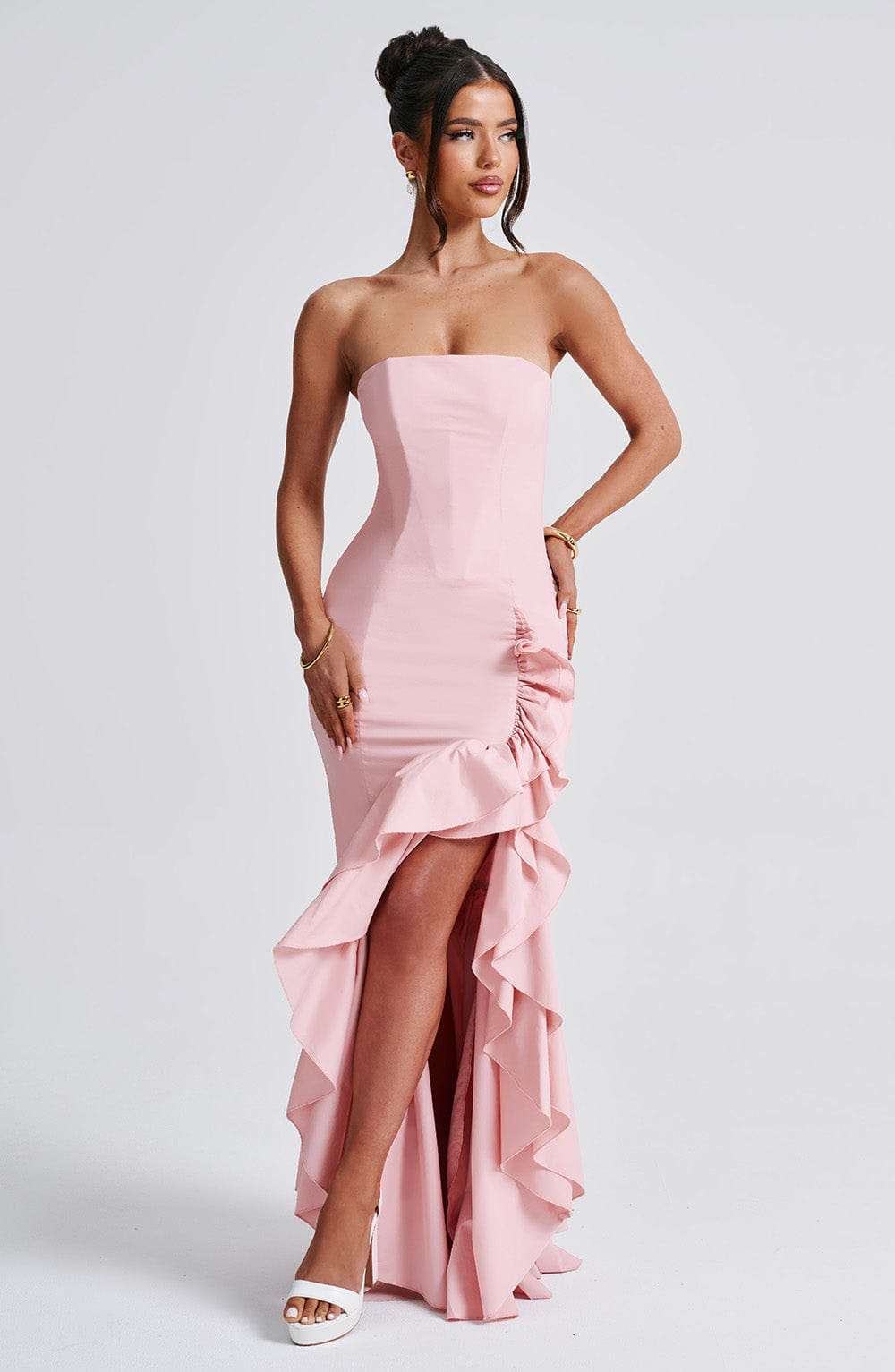 Angelina Maxi Dress - Blush C.F