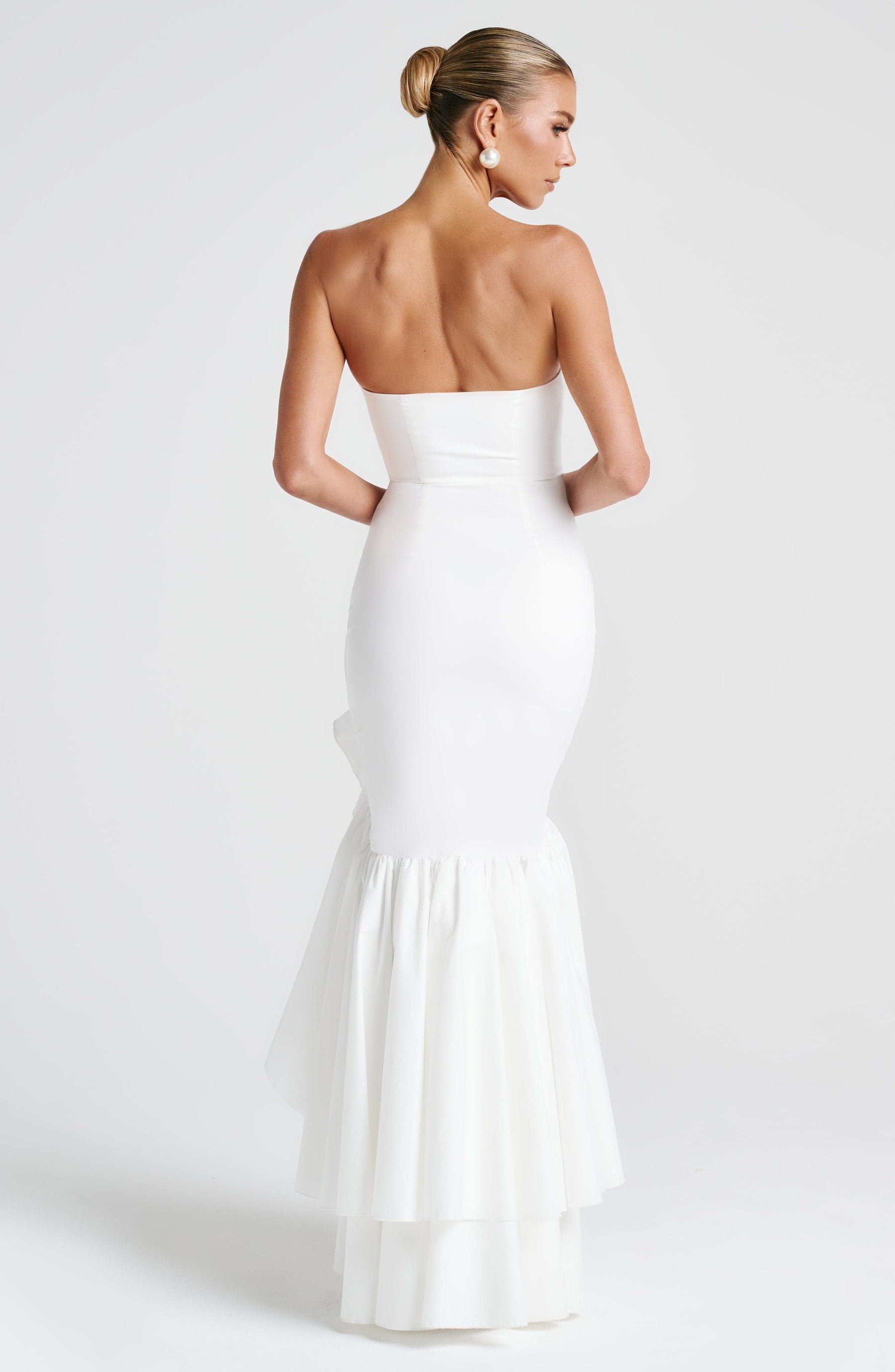 Angelina Maxi Dress - Ivory C.F