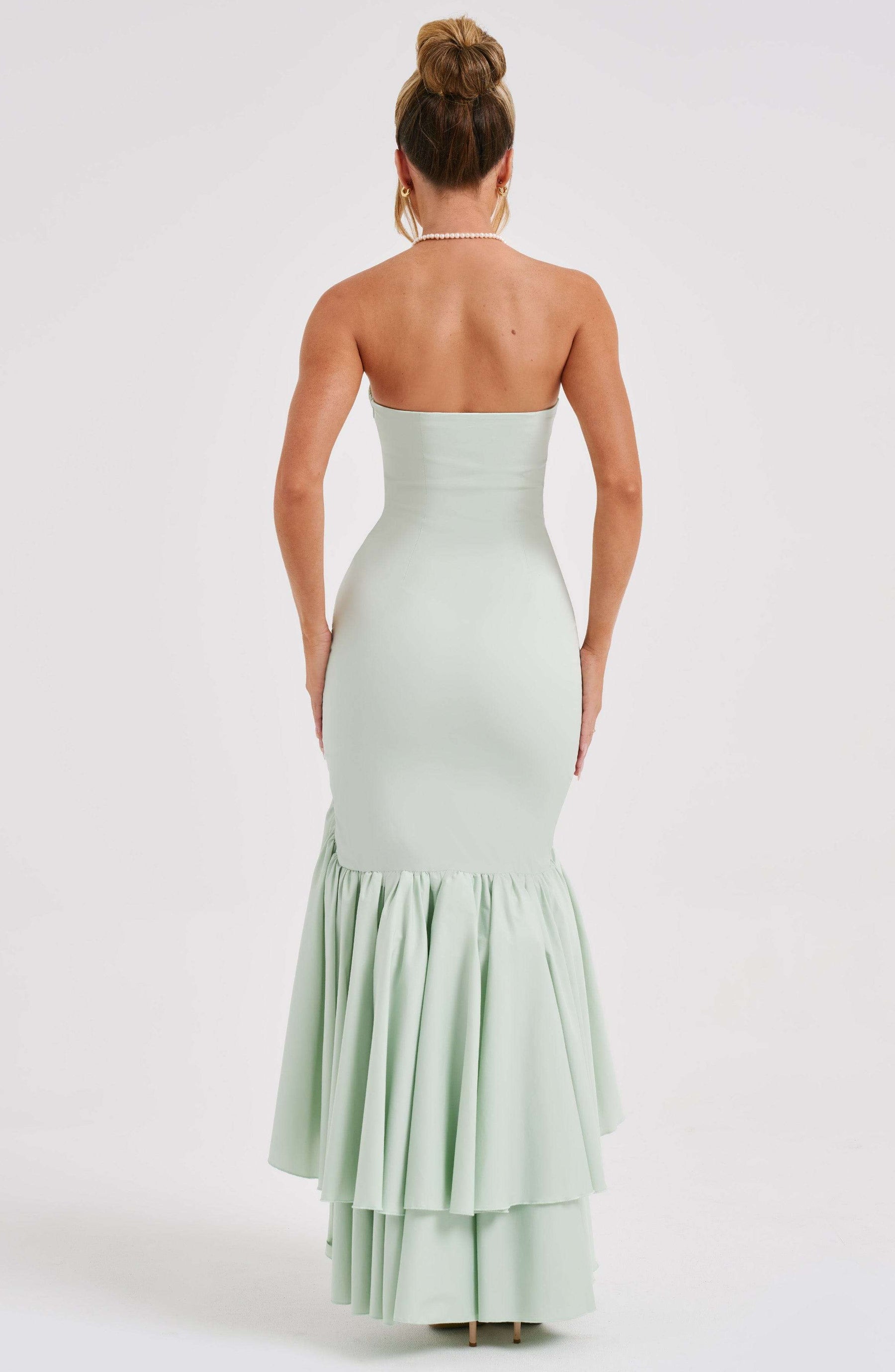 Angelina Maxi Dress - Sage C.F