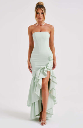 Angelina Maxi Dress - Sage C.F