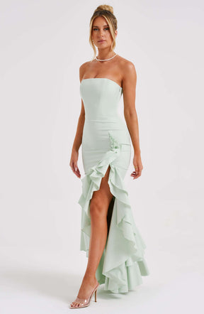Angelina Maxi Dress - Sage C.F