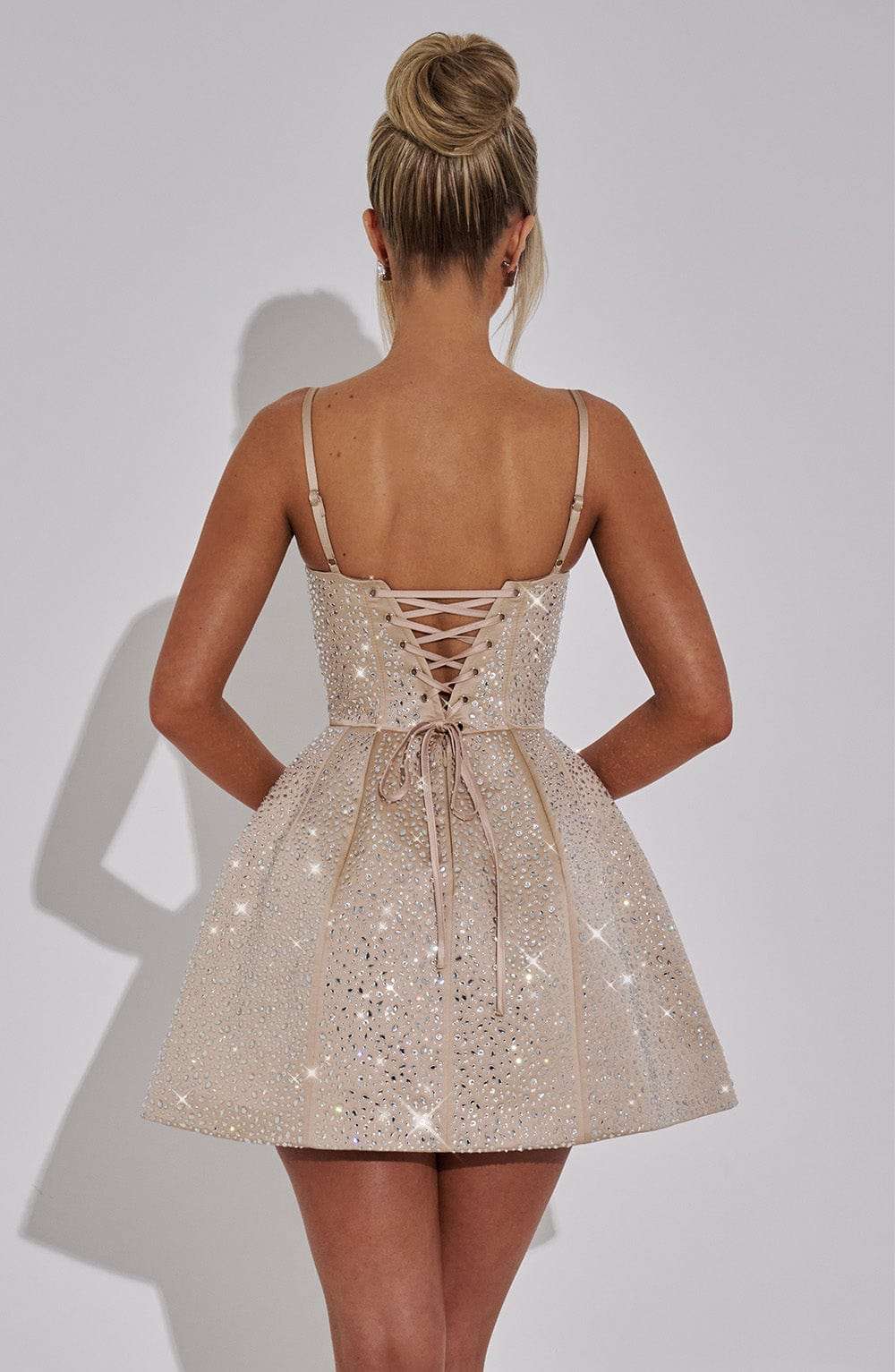 Angelique Mini Dress - Champagne L.F