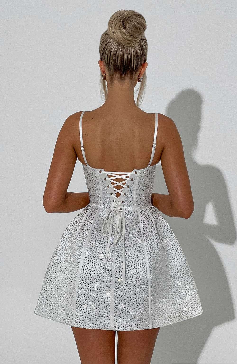 Angelique Mini Dress - Ivory L.F