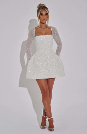 Annabelle Mini Dress - Ivory R.F