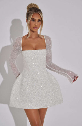 Annabelle Mini Dress - Ivory R.F