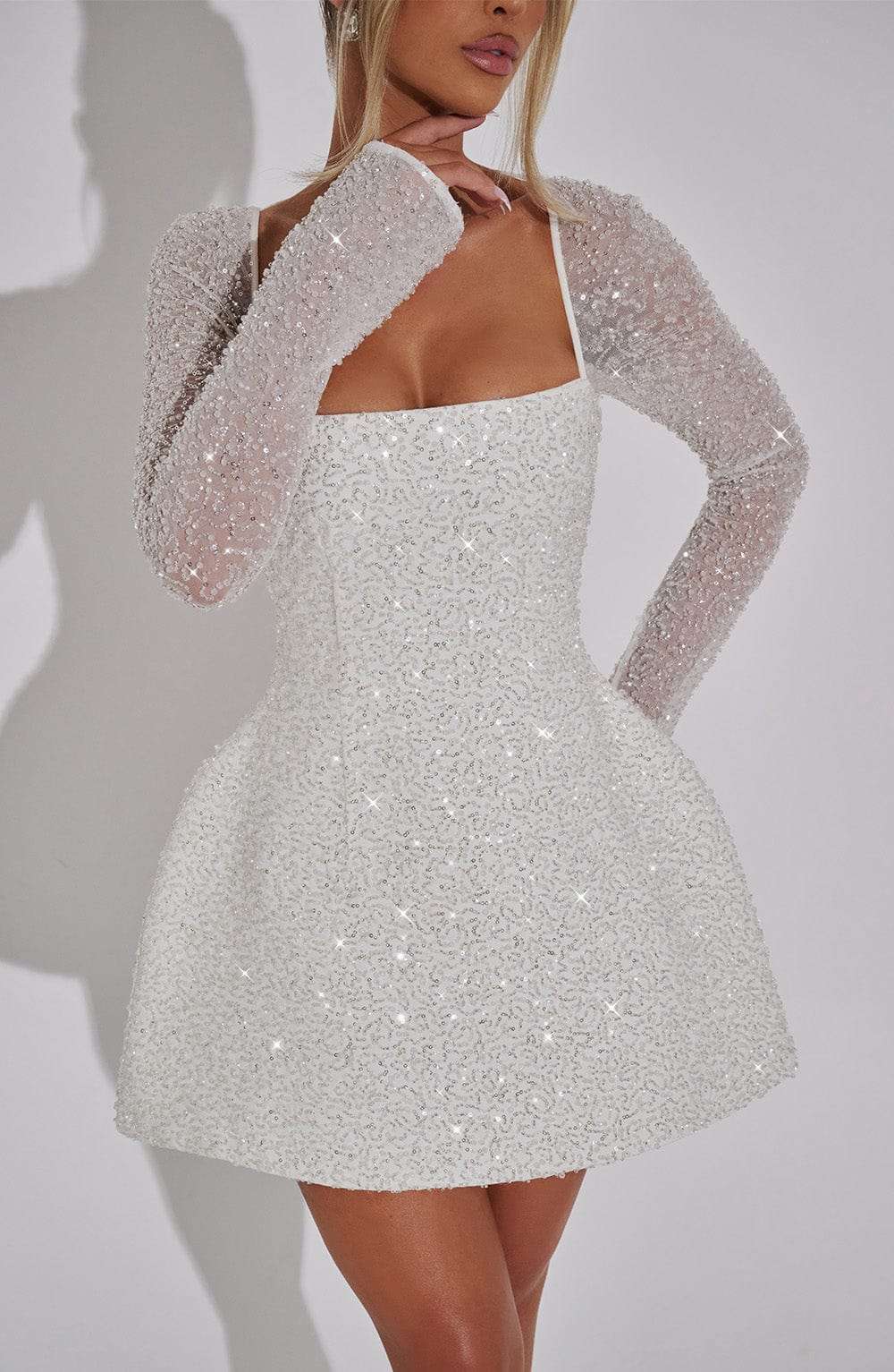 Annabelle Mini Dress - Ivory R.F