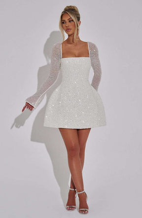 Annabelle Mini Dress - Ivory R.F