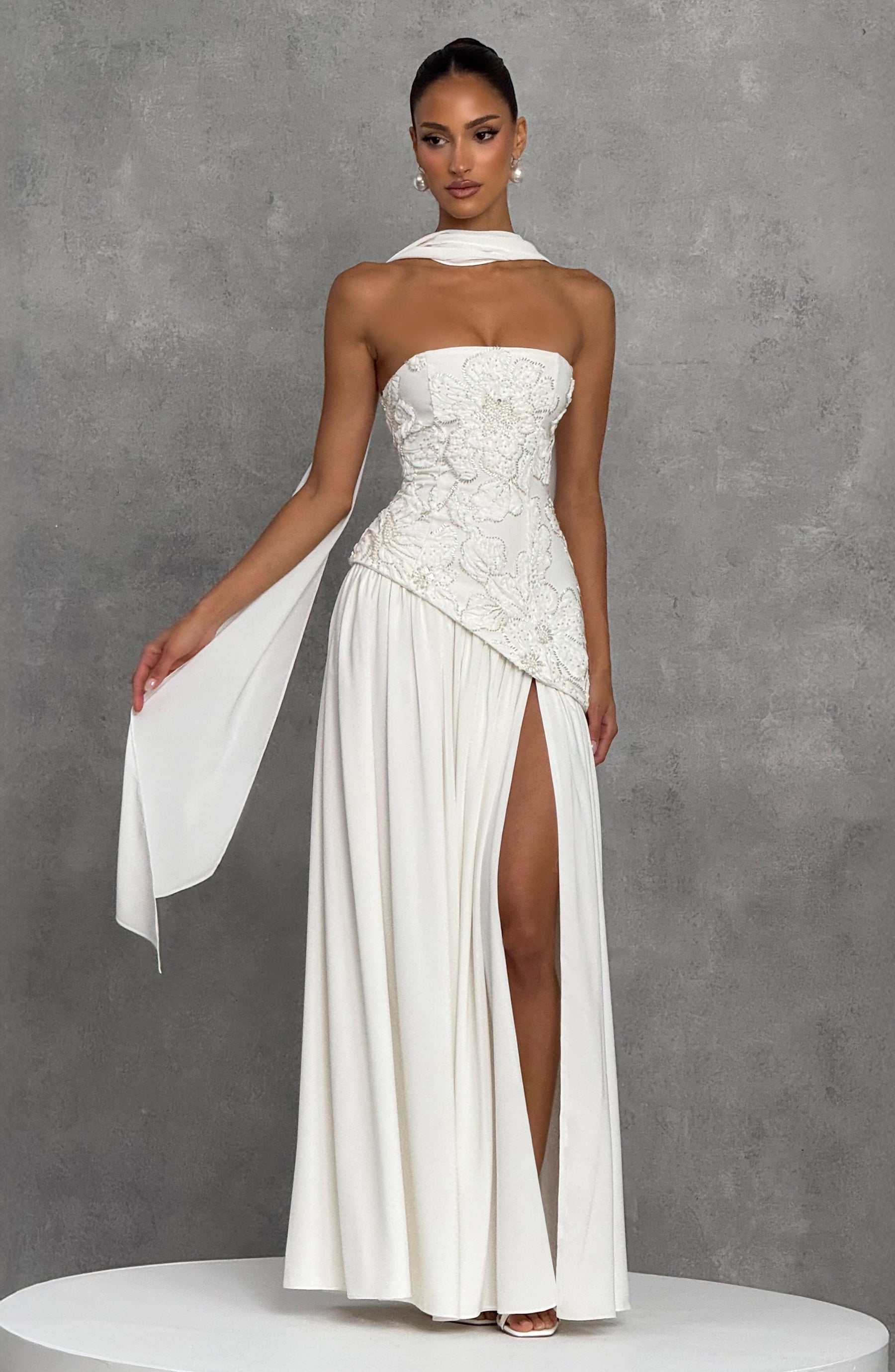 Anneliese Maxi Dress - Ivory T.X