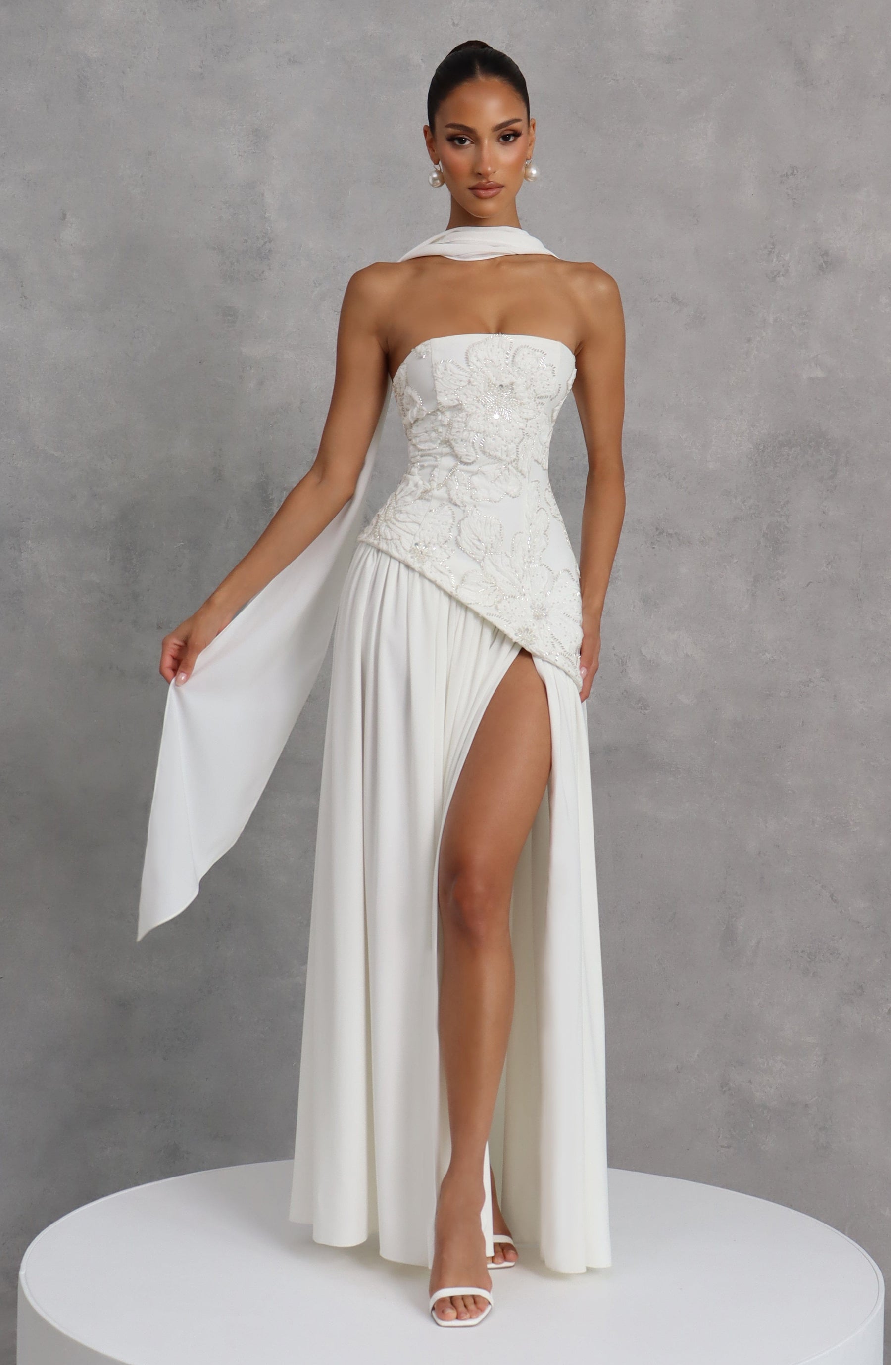 Anneliese Maxi Dress - Ivory T.X