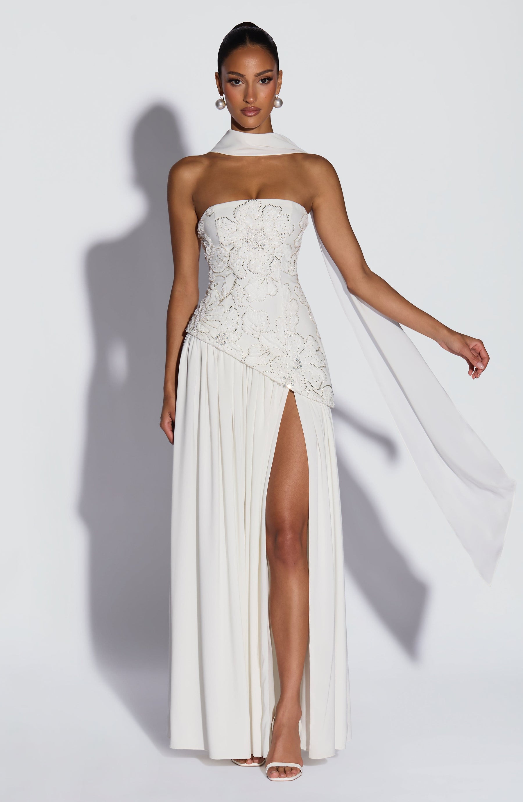 Anneliese Maxi Dress - Ivory T.X