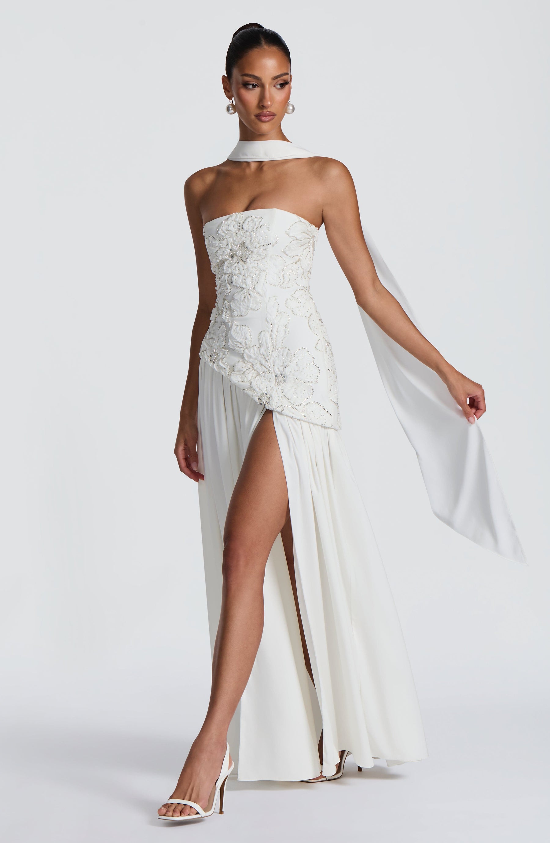 Anneliese Maxi Dress - Ivory T.X