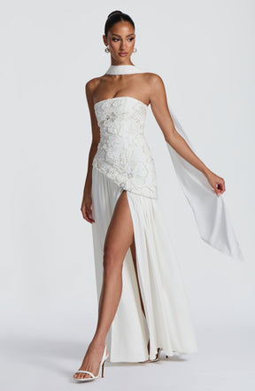 Anneliese Maxi Dress - Ivory T.X
