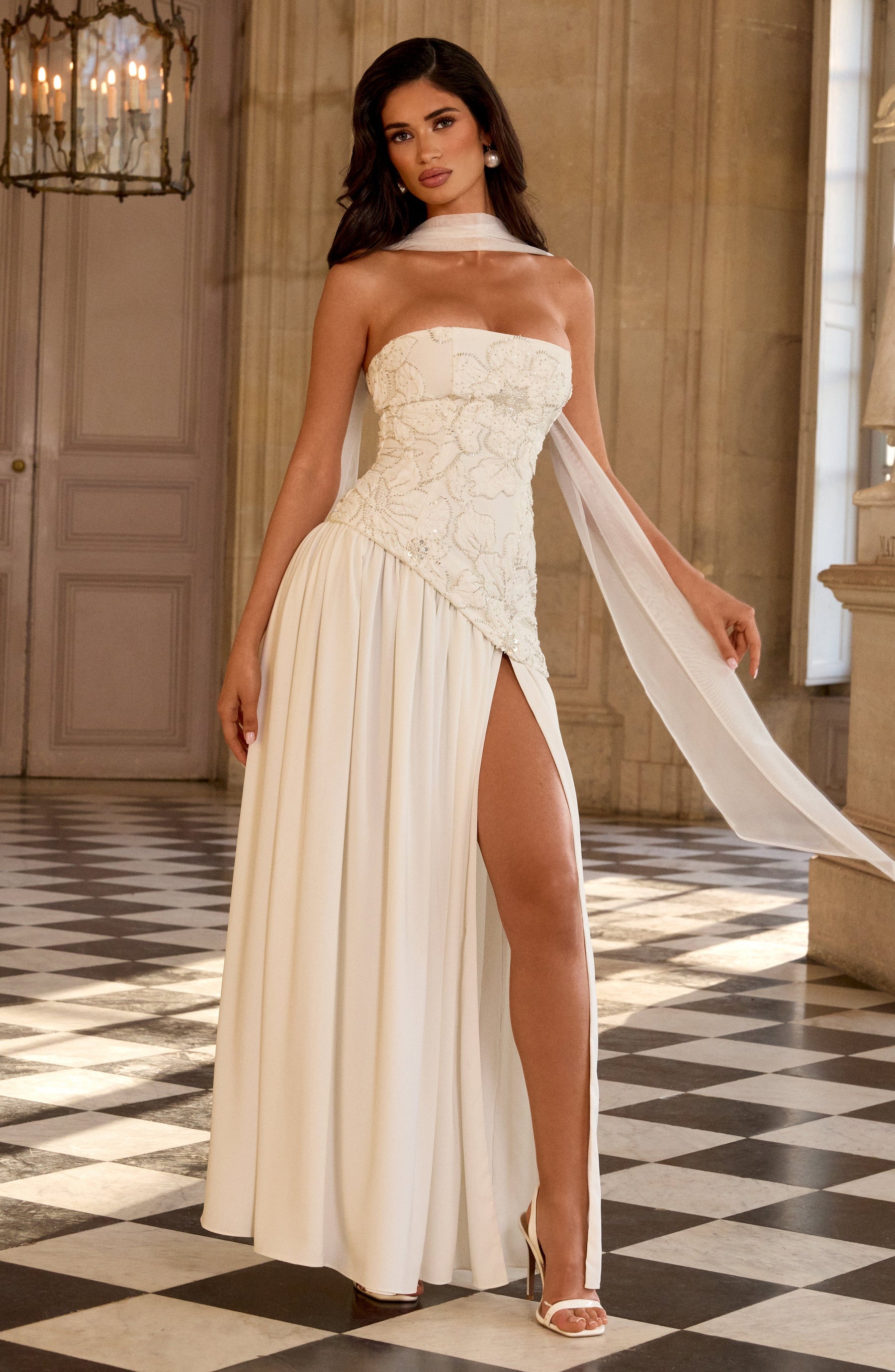 Anneliese Maxi Dress - Ivory T.X