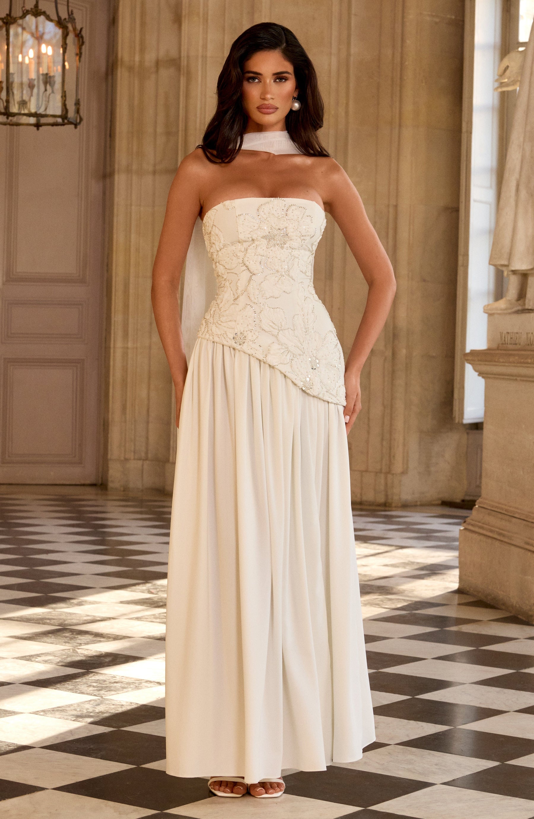 Anneliese Maxi Dress - Ivory T.X