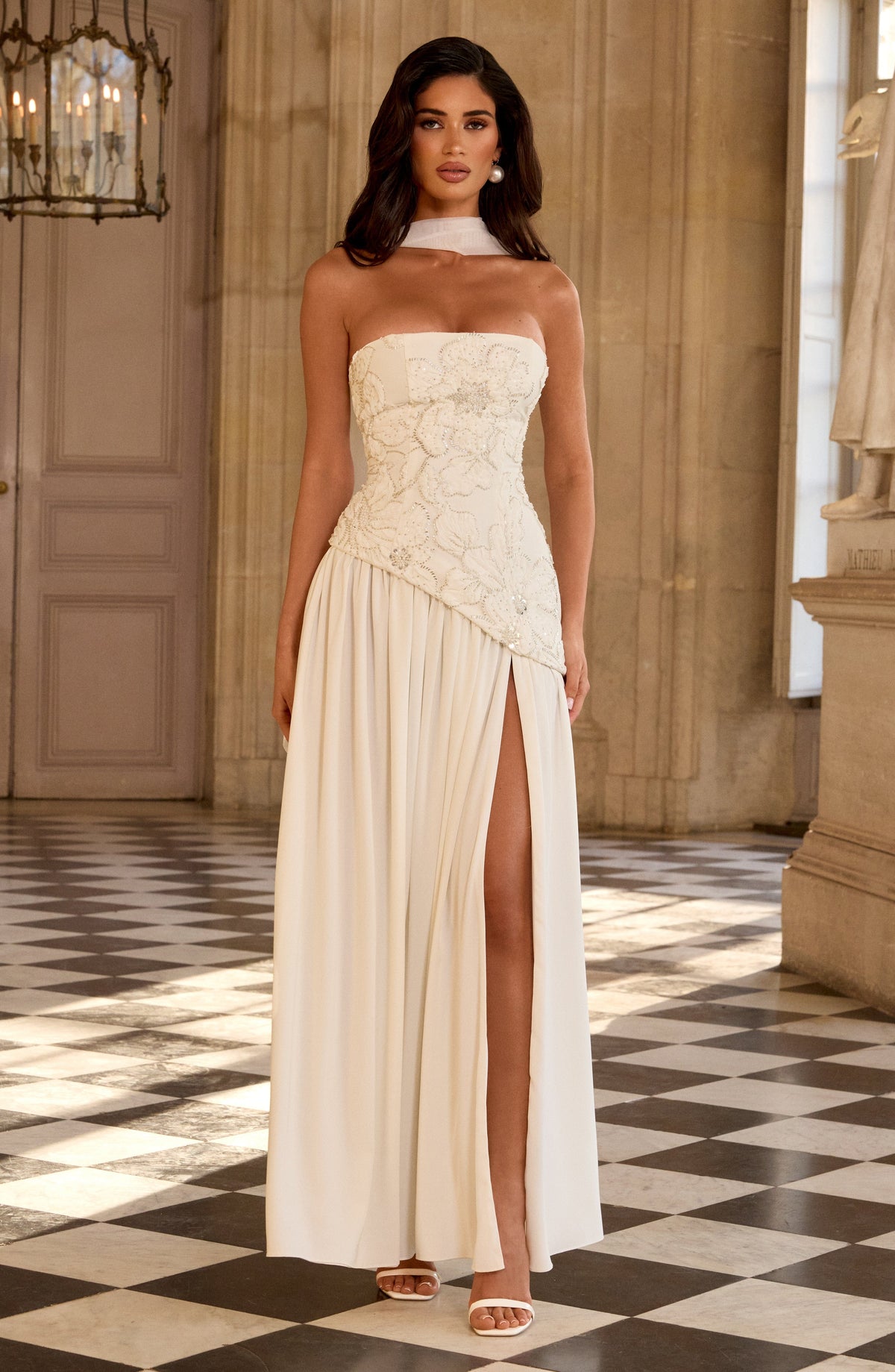 Anneliese Maxi Dress - Ivory T.X