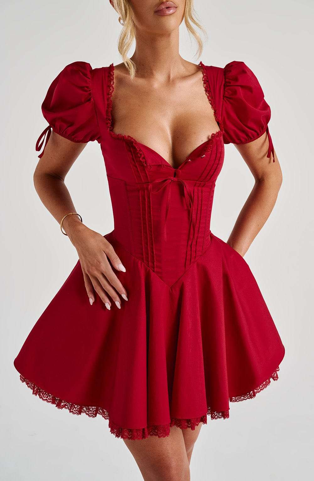 Annie Mini Dress - Red R.F