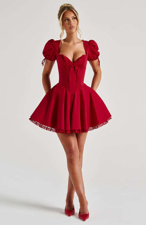 Annie Mini Dress - Red R.F
