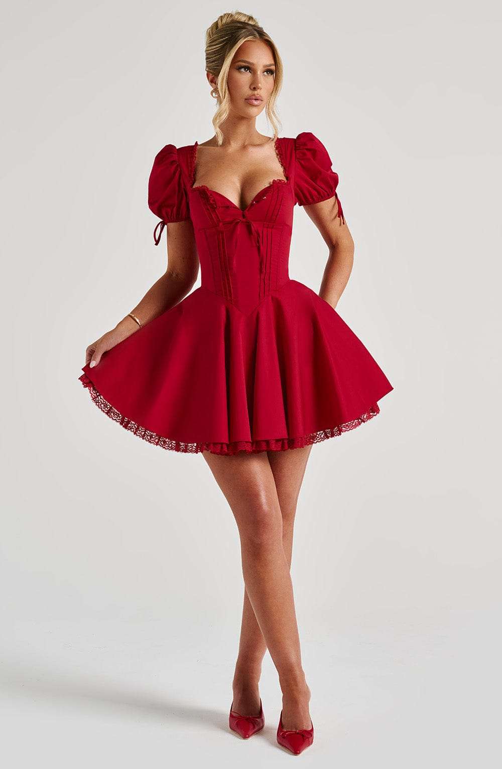 Annie Mini Dress - Red R.F