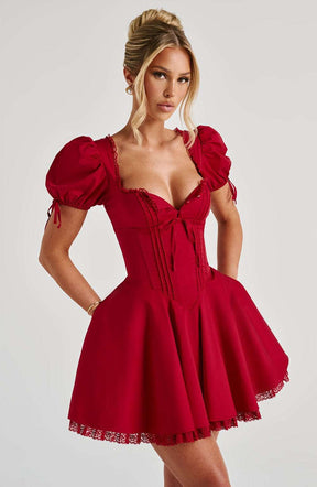 Annie Mini Dress - Red R.F