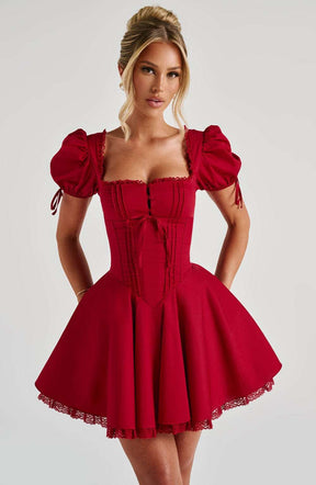 Annie Mini Dress - Red R.F