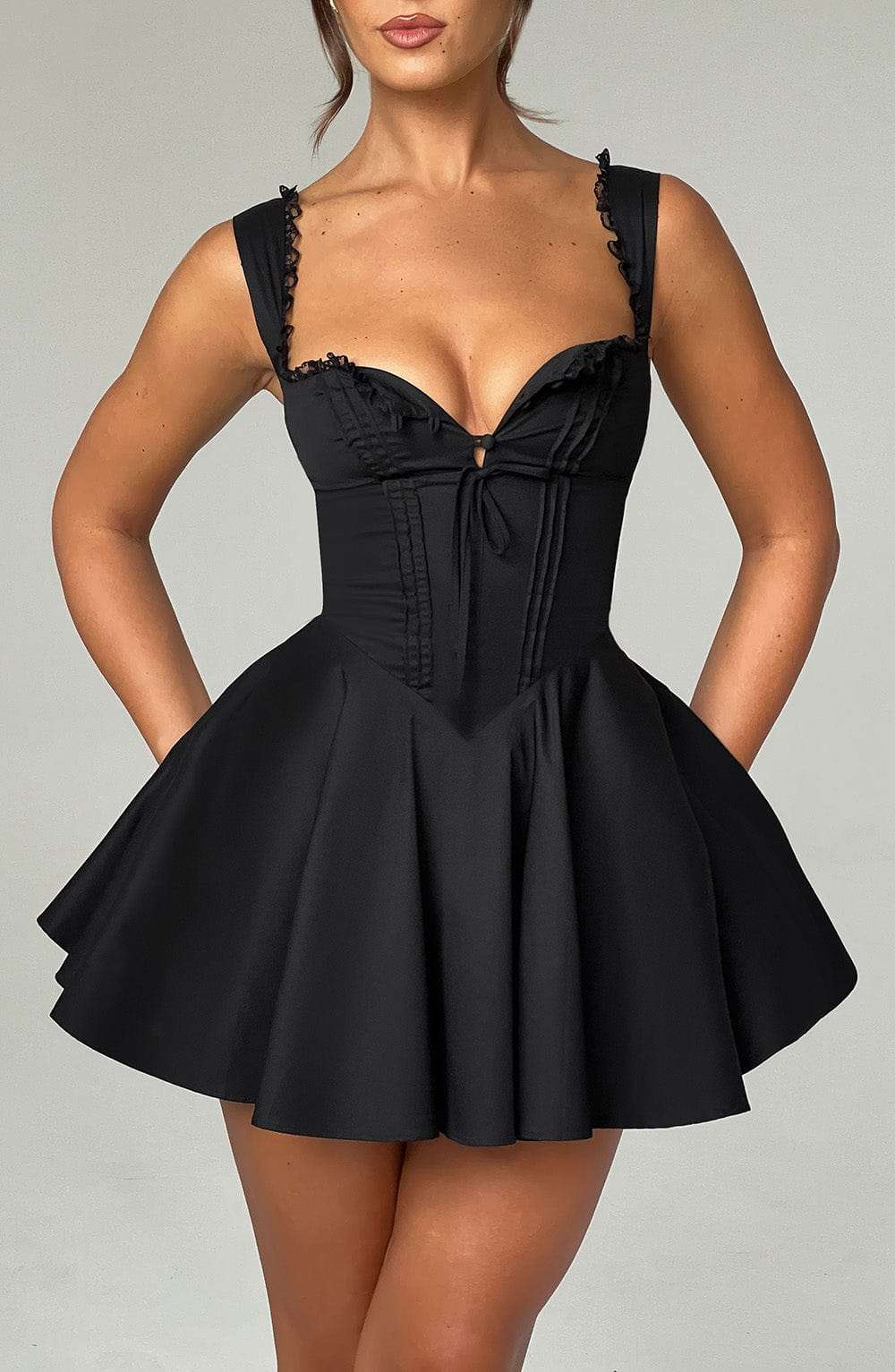 Antonella Mini Dress - Black R.F